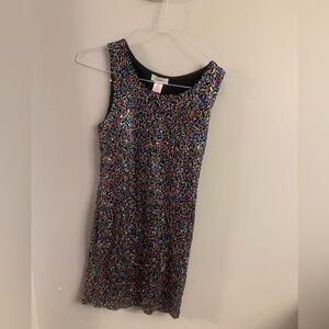 Candie’s Rainbow Sequin Mini Dress Size M Y2K Party Club NYE